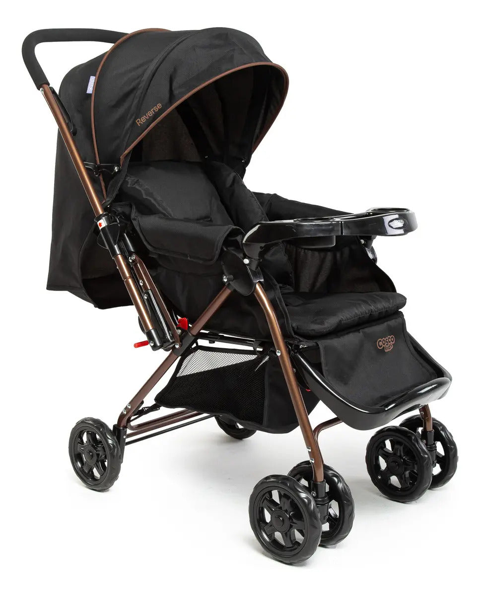 Carrinho De Bebê Reverse até 15kg Cosco Kids Cor Preto Bronze